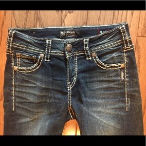 Silver Jeans Mid Capri Stretch sz 27